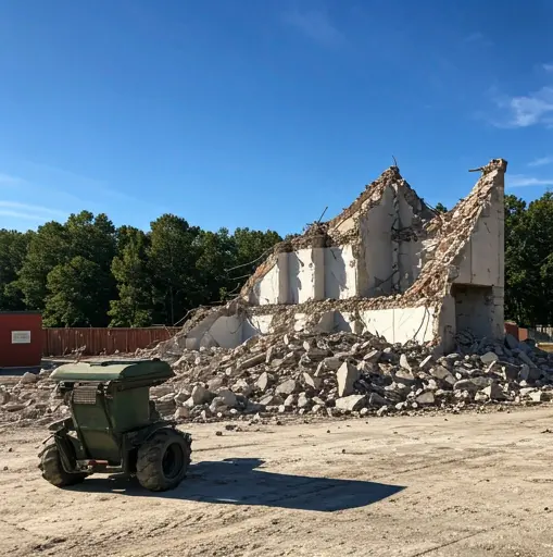 Servicio de demoliciones y retiro de escombros de Vialmaquinaria en Uruguay